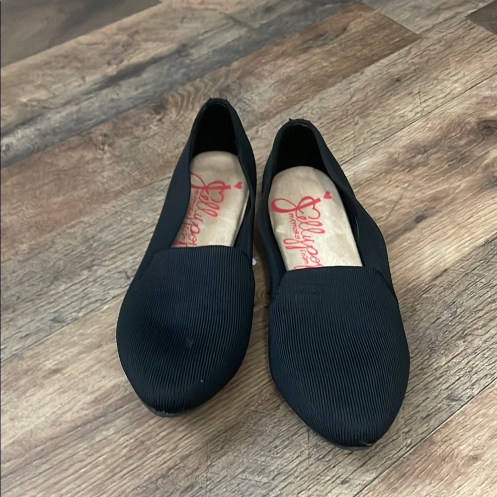 Jellypop Black Ballet Flats Versatile Slip-On Shoes